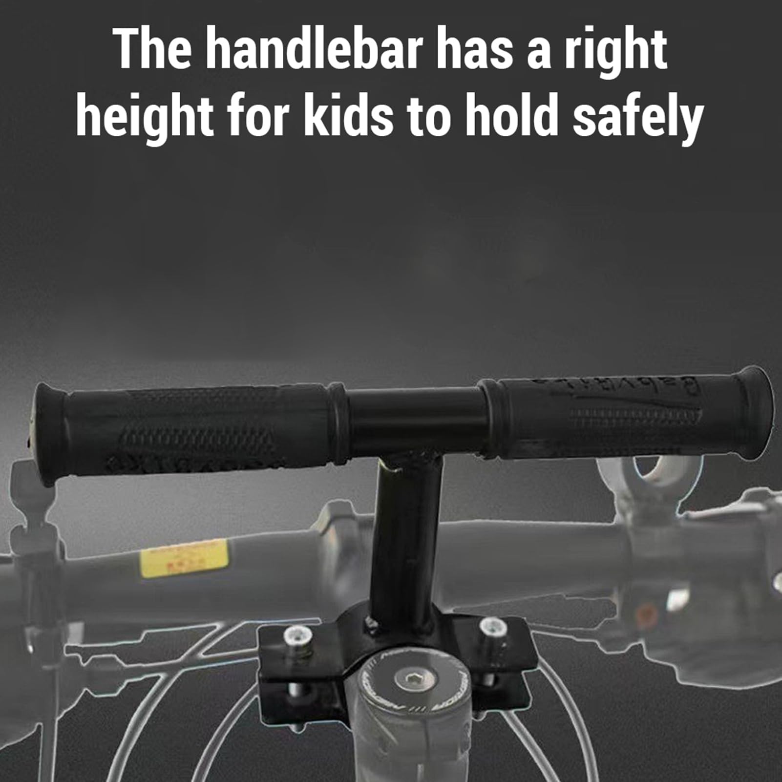 Seggiolino Bici per Bambini, Seggiolino Bici per Bambini Montato Anteriormente con Angolo Regolabile, Pedali Pieghevoli, Manubrio di Sicurezza per Bambini da 1 a 5 Anni,