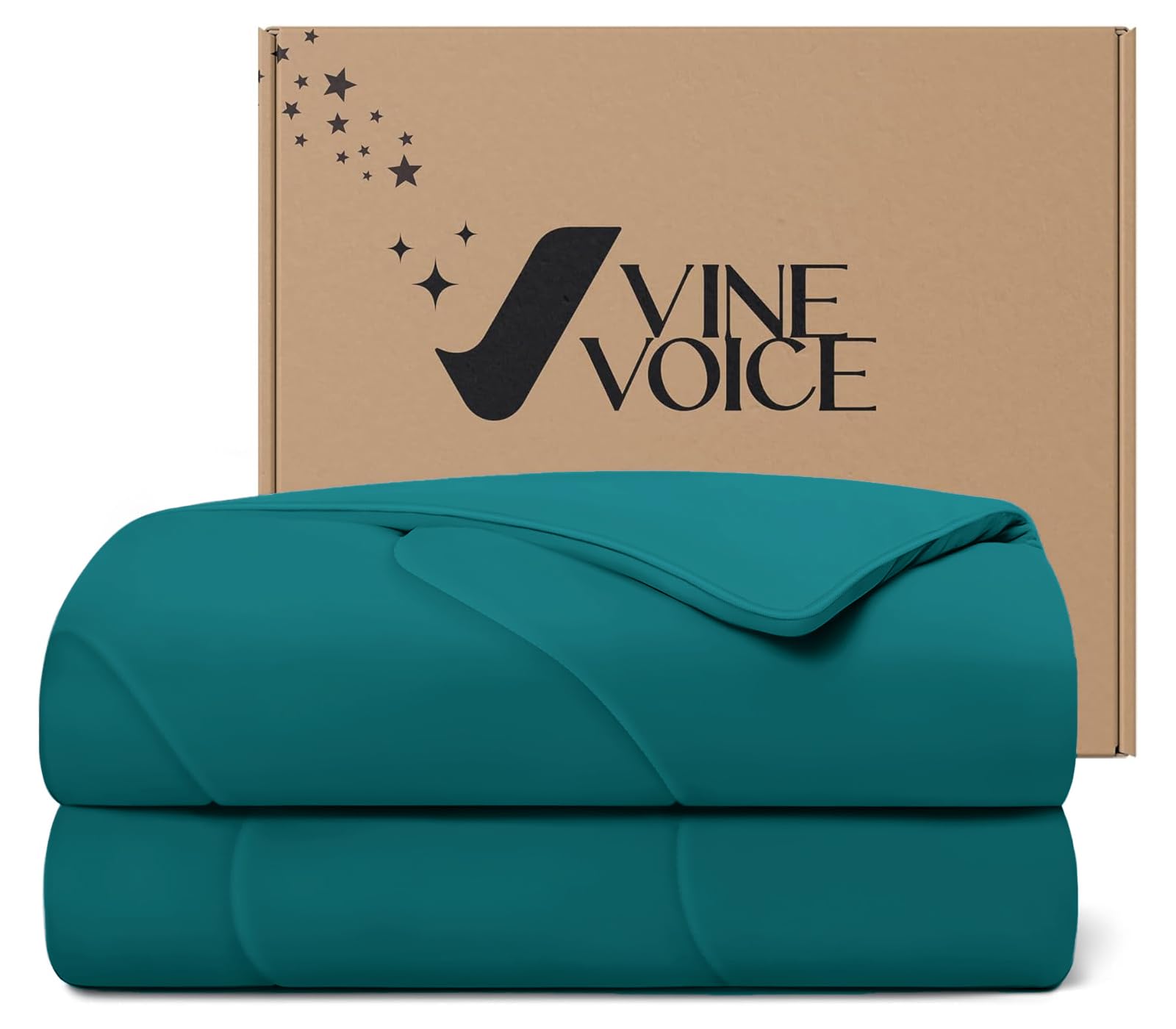 Cooling Comforter for Hot Sleepers King Peacock Blue
