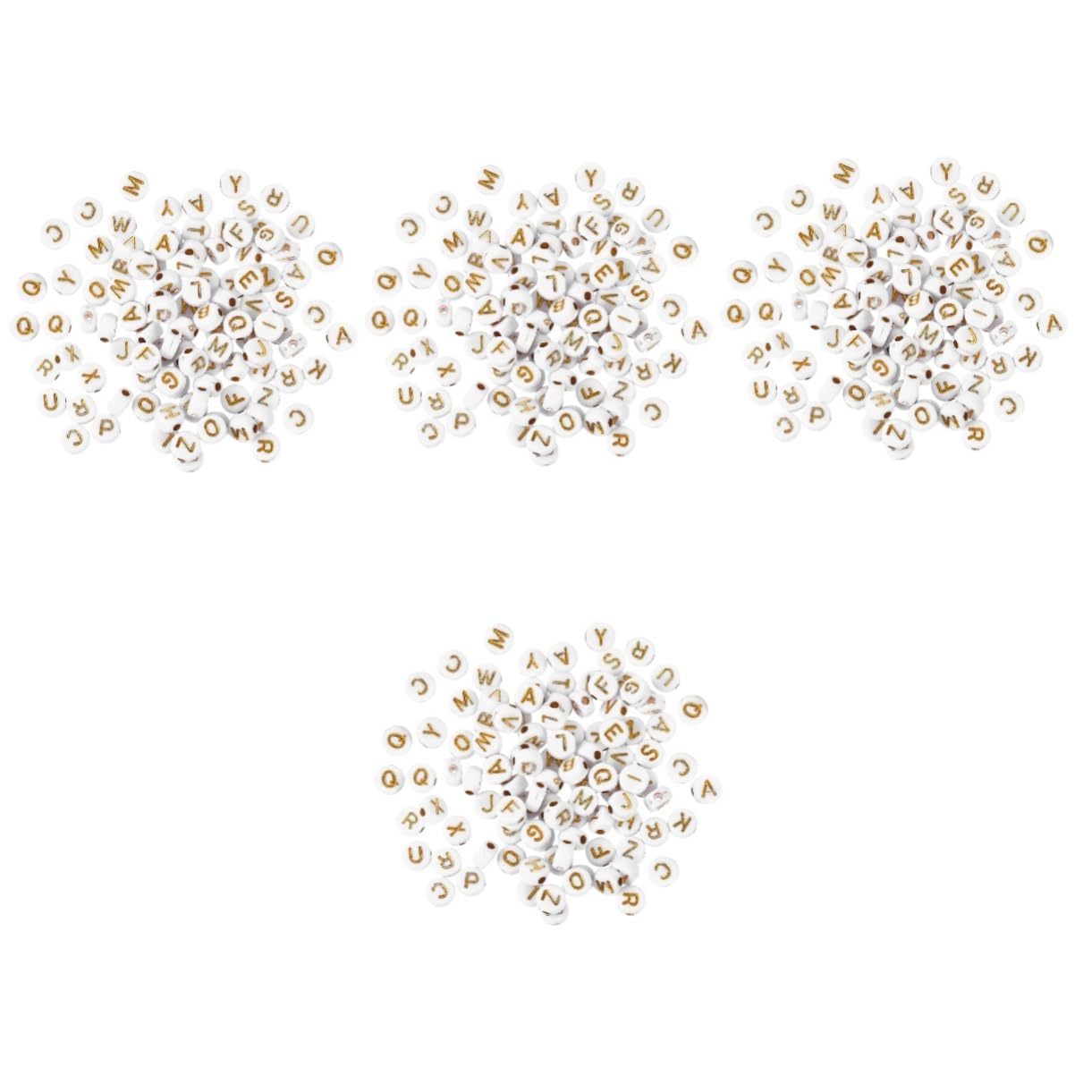 Operitacx 4000piezas Abalorios De Acrílico Letras Para Joyería Perfectos Para Pulseras Collares y Accesorios De Manualidades