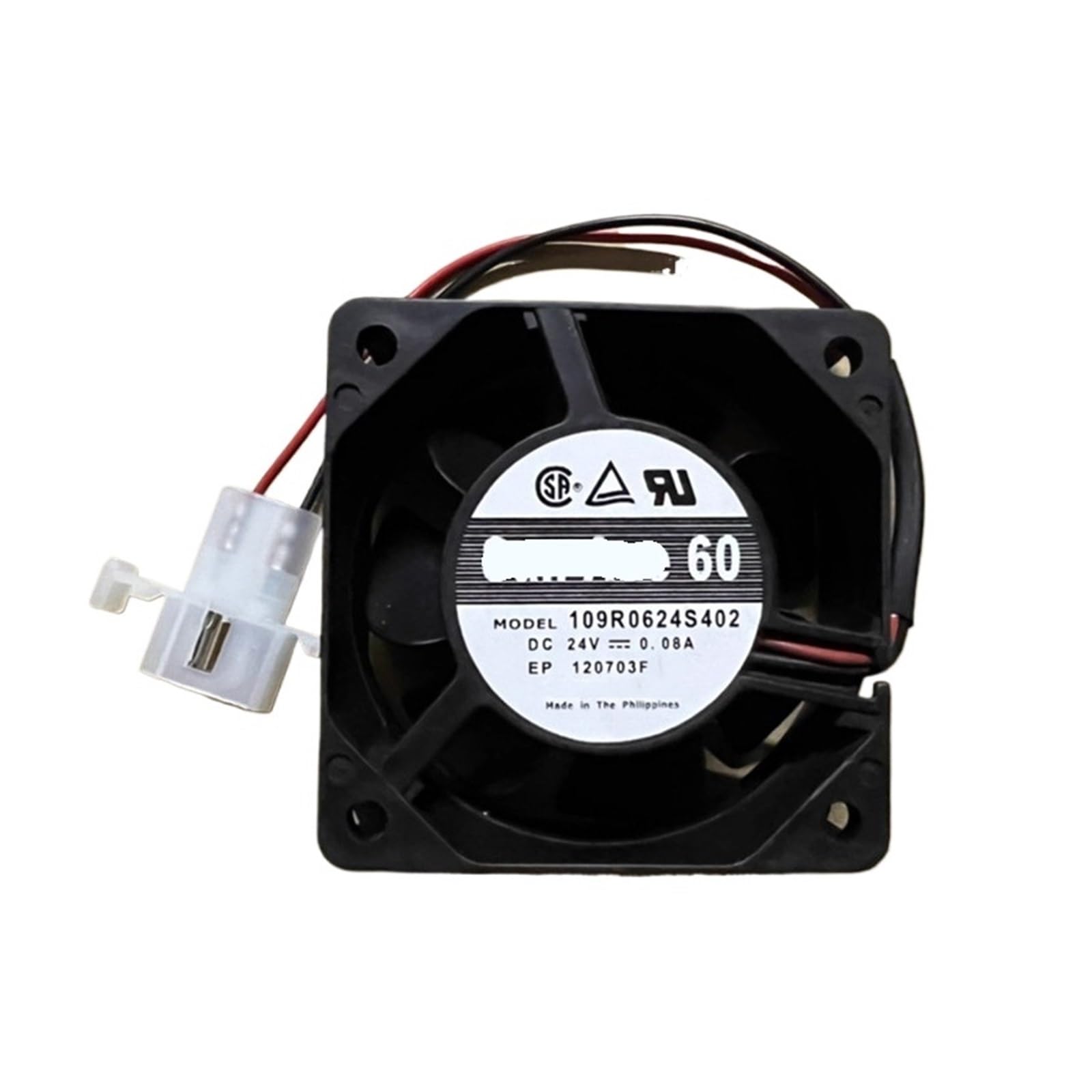 WEUSANXPL 1pcs 109R0624S402 24V 0.08A 6025 2-Wire Inverter Cooling Fan