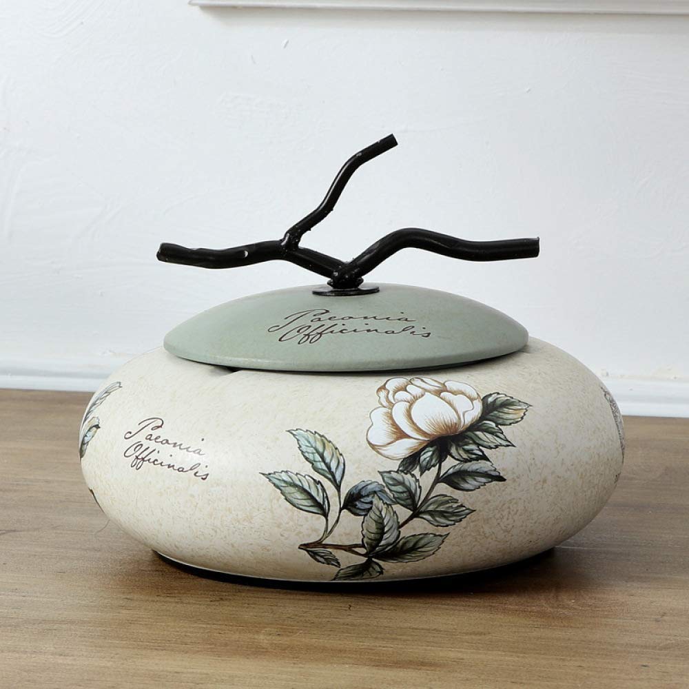 Urnas Urnas de cremación for Adultos, urnas de cerámica artesanales, urnas conmemorativas for Cenizas humanas de Mascotas, urna de entierro en casa o Cementerio, 16 x 16 x 15 cm, E(I)
