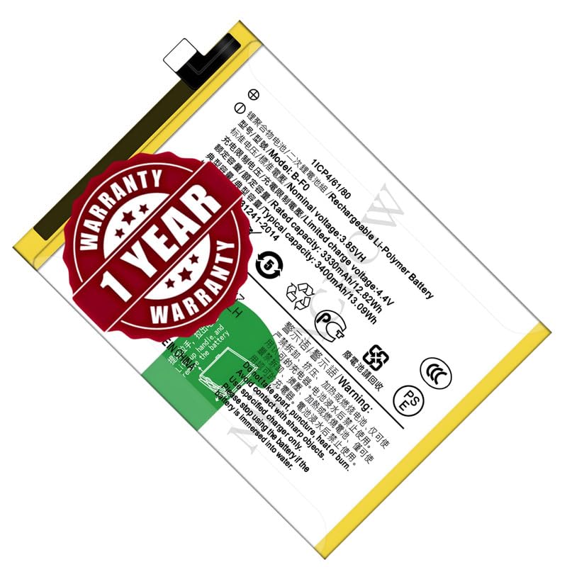 Image of Original B-F0 Battery Compatible for Vivo V11 Pro - (3400mAh) - 1 Year Warranty JK1