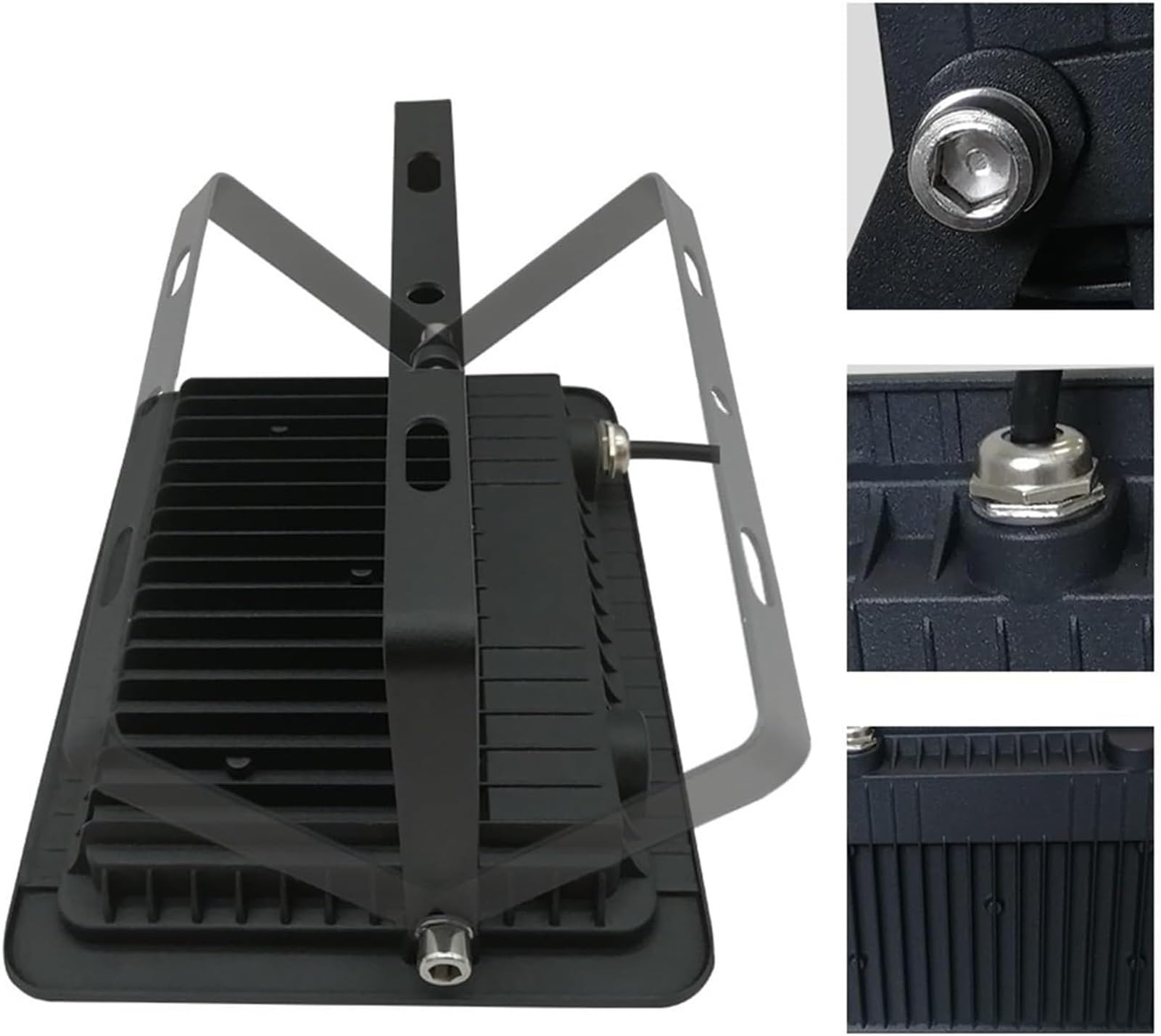 Lampy solarne zewnętrzne, Reflektory Lampa IP68 Biały reflektor Led Zewnętrzny zewnętrzny do patio, ogrodu(Warm Light 3000k,50W)