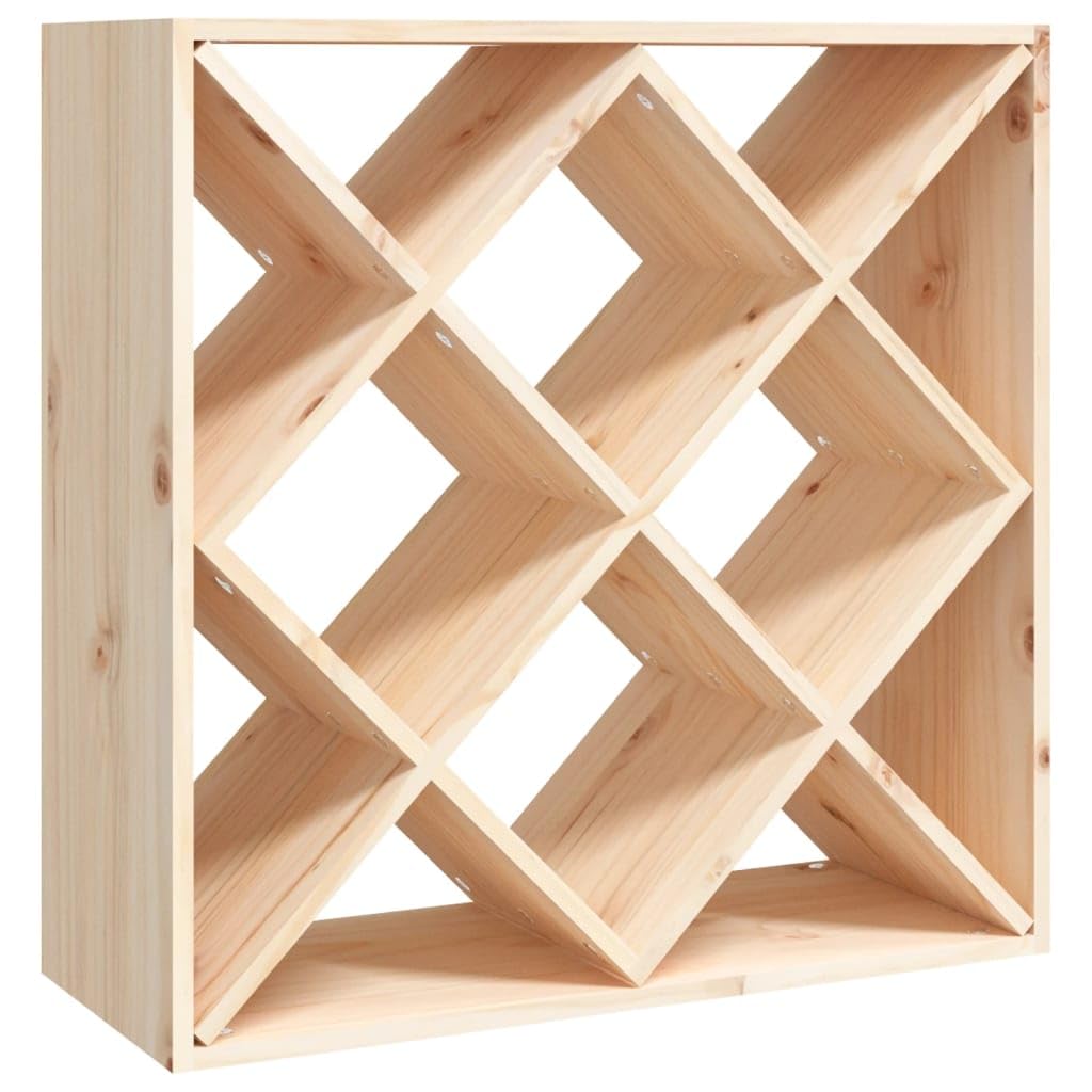 Armoire à Vin VidaXL Bois De Pin Massif - Range-Bouteilles 25 Bouteilles 56x25x56 Cm