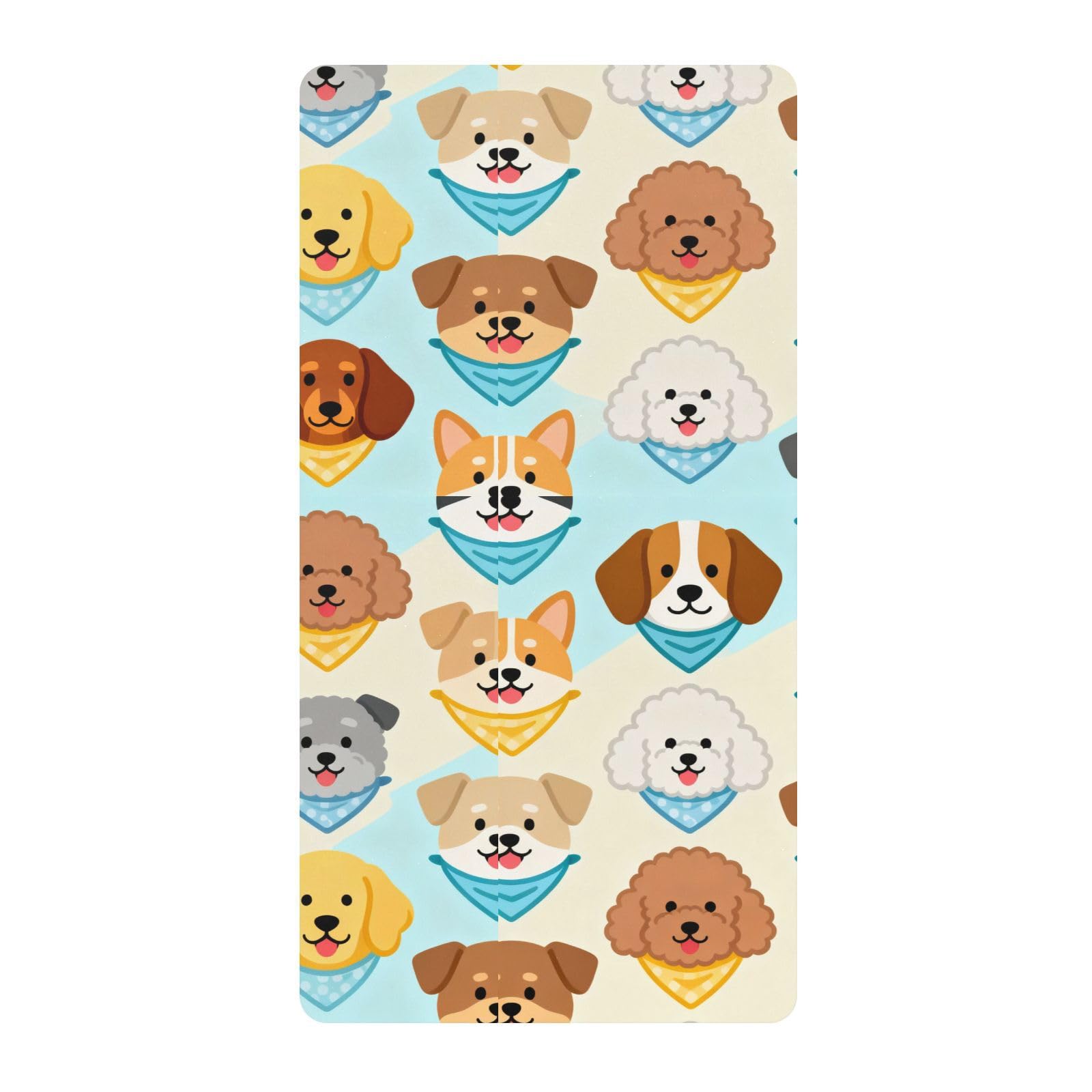 Lenzuola per culla di razza canina per neonati e ragazze, in cotone, morbido, elastico, decorazione per lettino per bambini, confezione da 1