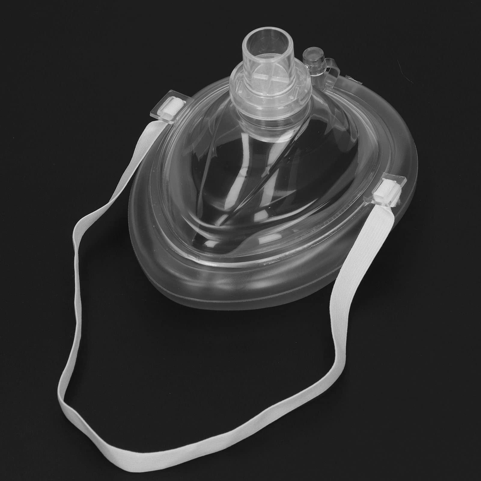 Máscara de Rescate de RCP, Resucitador de Bolsillo con Válvula Unidireccional, Silicona, Azul