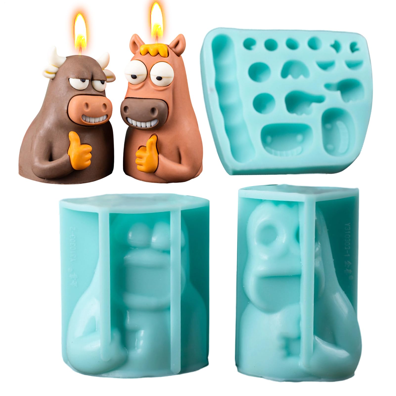 Süßigkeitenformen Mikrowellengeeignetes DIY Backzubehör | Wiederverwendbare Schokoladenformen aus Silikon für Pralinen, Kekse, Fondant, , Pudding, Desserts, Seife,