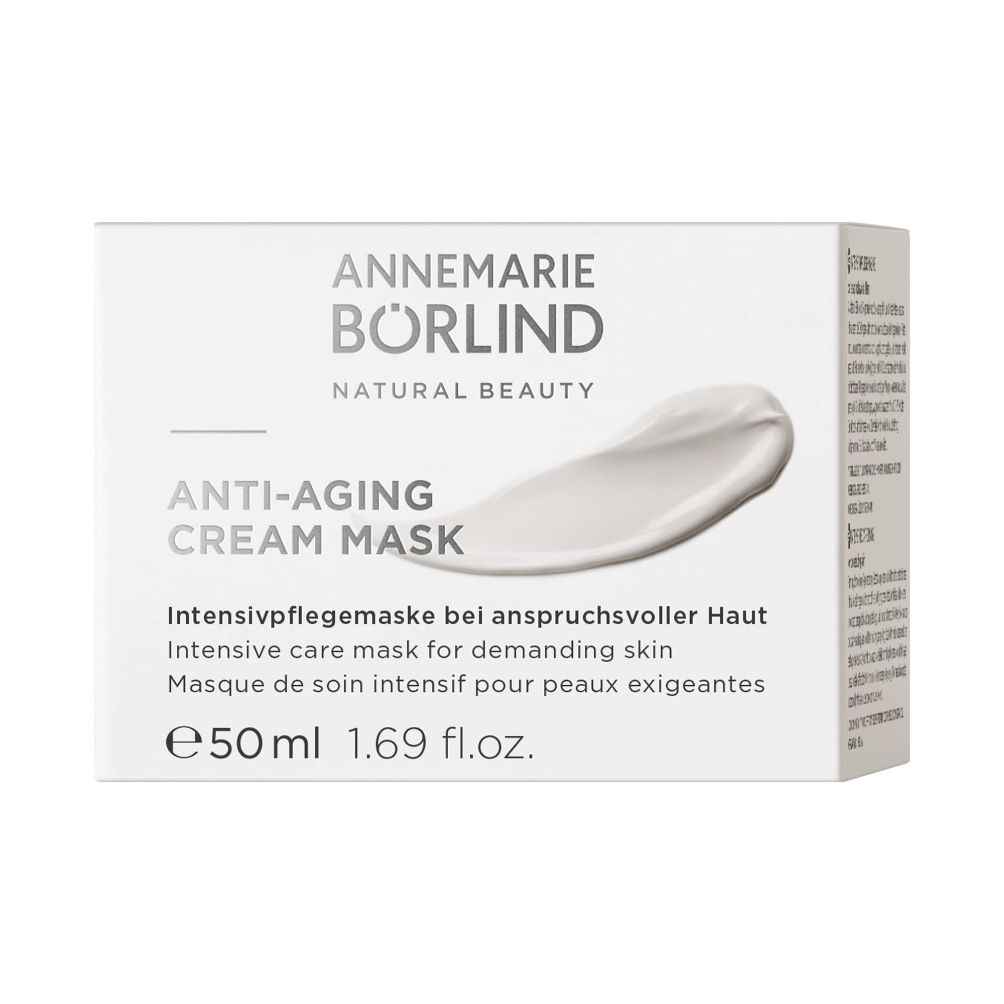 ANNEMARIE BÖRLIND BEAUTY MASKS Anti-Aging Cream Mask (50 ml) – Maschera per la cura intensiva per pelli esigenti, stimola la rigenerazione cellulare, rughe e linee si ricostituiscono a lungo, vegano