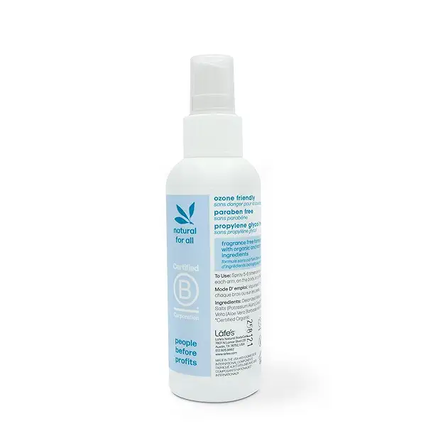 Lafe's Natural Deodorant | 4oz Aluminum Free Natural Deodorant Spray for Women & Men | Paraben Free & Baking Soda Free with 24-Hour Protection | Unscented | 3 Pack 4