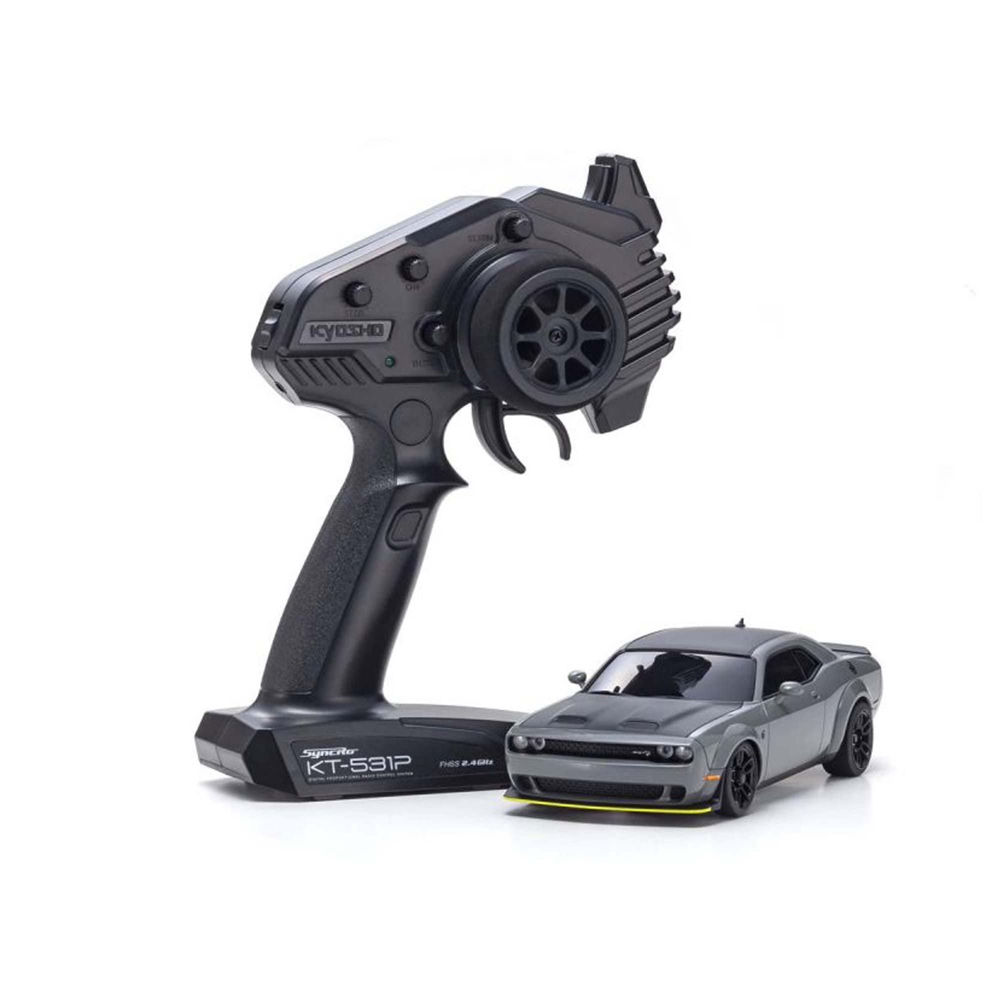 Kyosho - MINI-Z AWD CHALLENGER SRT HELLCAT REDEYE Destroyer Gray