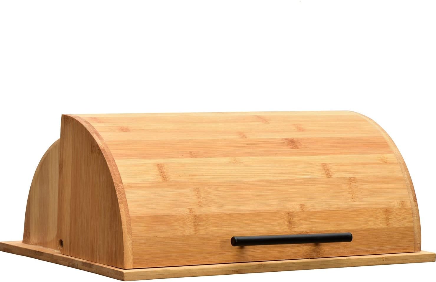 Buy Bamboo Bread Box, Roll Up Wooden Bread Box, Farmhouse Bread Boxes