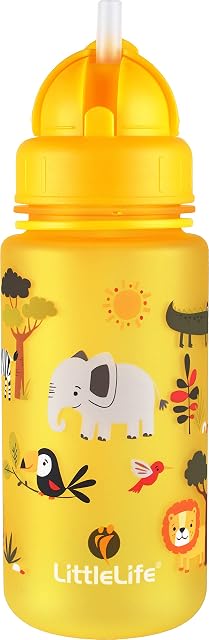 Children's Water Bottle With Easy-Access Lid & Straw, 400ml