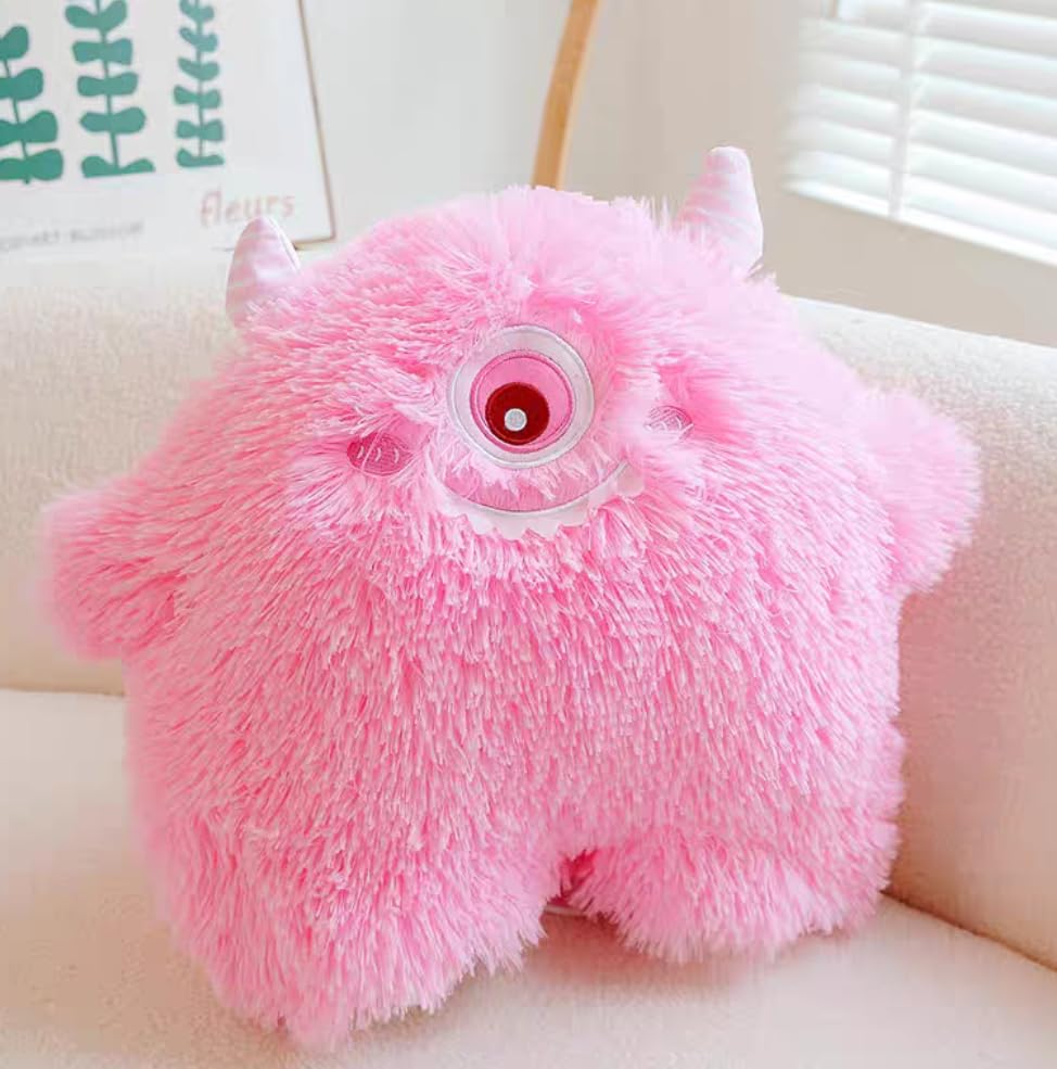 17.7 inch Cute Large Monster Stuffed Animal Kawaii Plush Pillow Soft Giant Squishy Plushie Comfortable Cartoon Hugging Body Pillow Fluffy Surprise