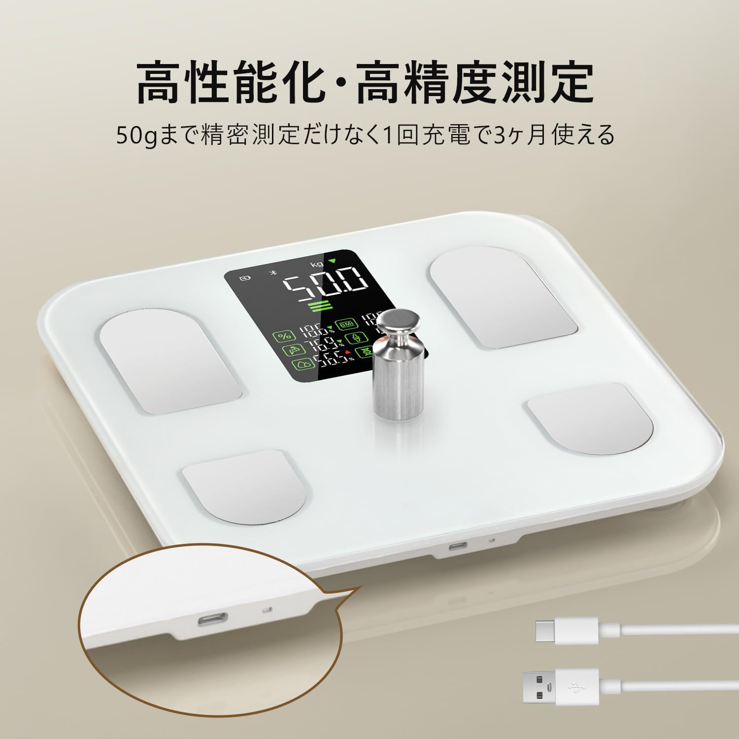 Amazon.co.jp: 体重計 スマホ連動 体脂肪計・体組成計 対応 ヘルス