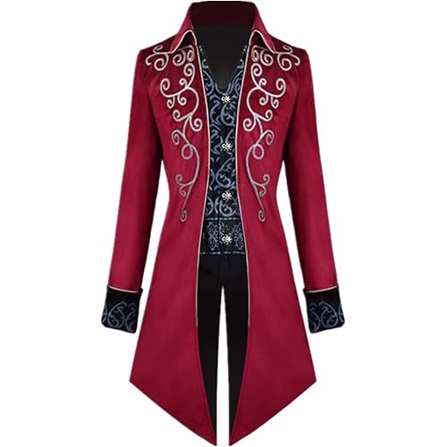 Apocrypha Men's Medieval Steampunk Tailcoat Vampire Gothic Jackets Frock Coat