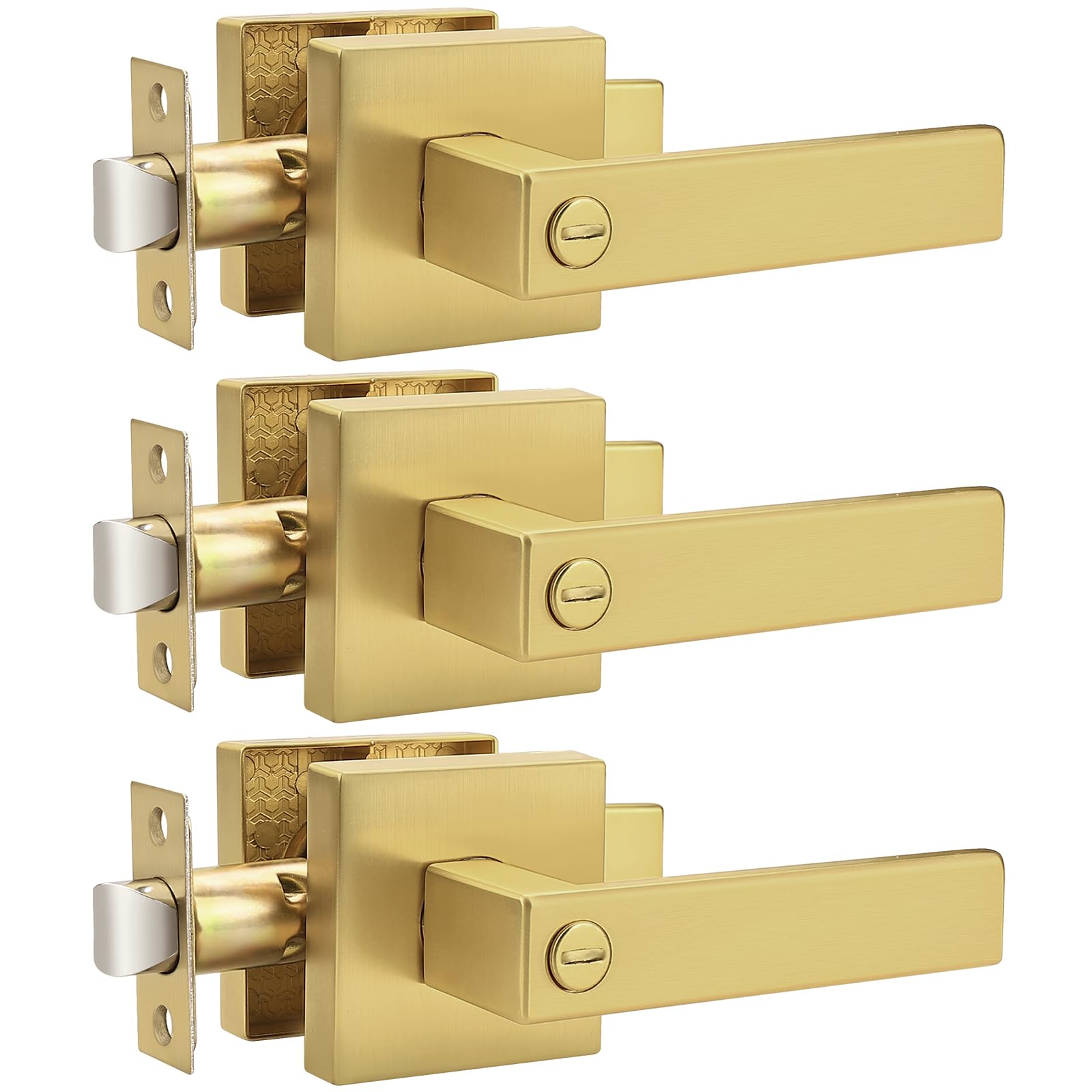 Poignées de porte carrées plates pour rénover une chambre ou une salle de bain