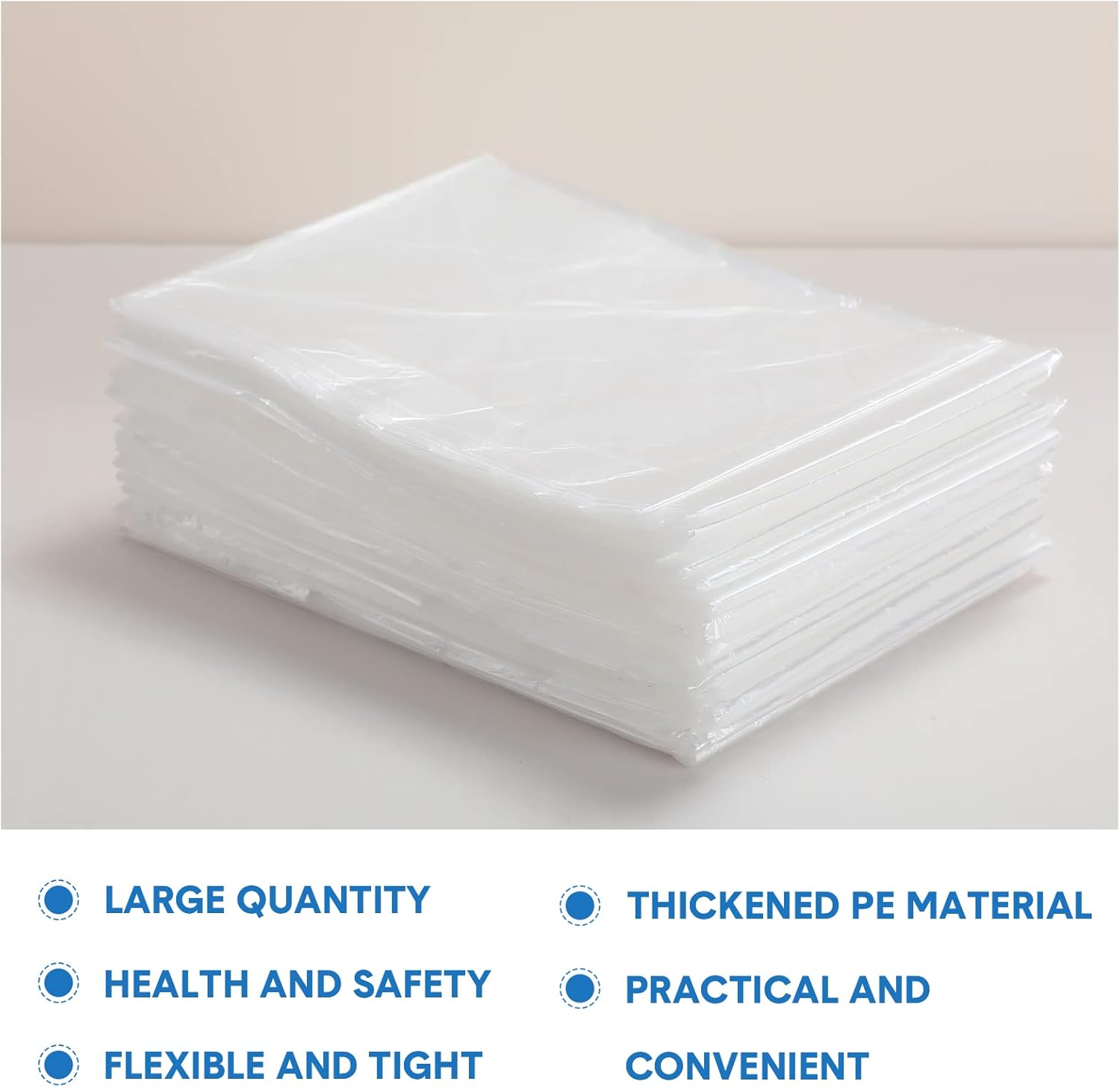Mimorou 100 Pack Disposable Sauna Blanket Sauna Bag Liners Plastic Sheeting for Body Wrap 87 x 47 Inch Thicken Bag Infrared Blanket for Beauty Salon Spa Accessories