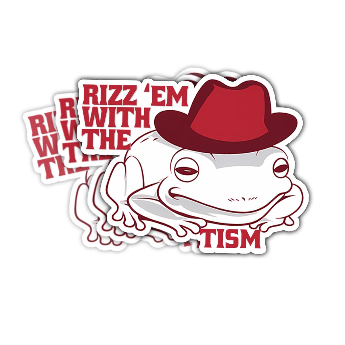3 Pcs Rizz Em with The Tism Sticker, Meme Stickers for Adults, Dark Humor Gen X Stickers, Sleep Token Sticker - Funny Vinyl Stickers for Water Bottles
