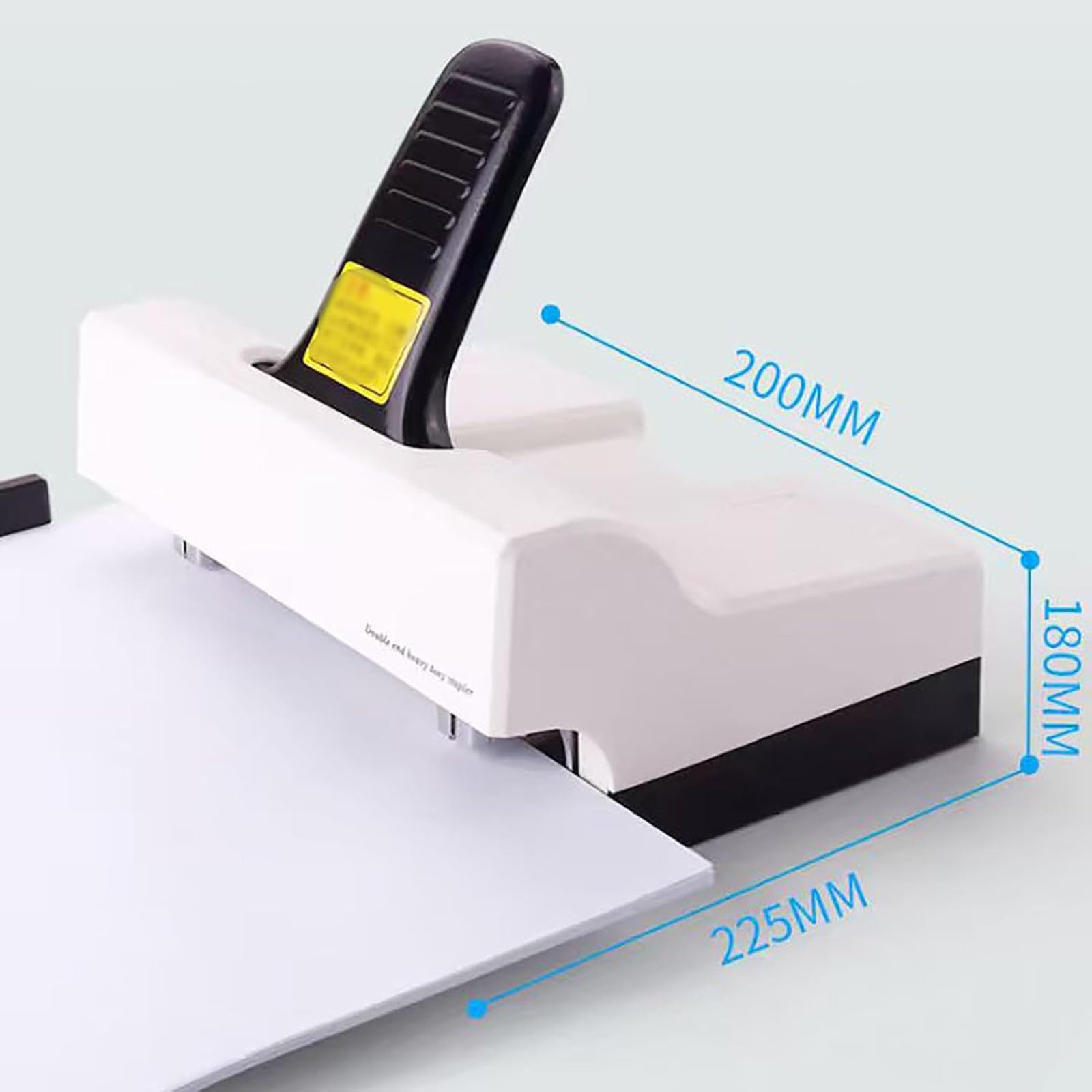 Rilegatrice per carta resistente, pinzatrice manuale a doppio foro, profondità carta regolabile 2-15 mm, rilega fino a 50 fogli, ideale per ufficio, casa, scuola