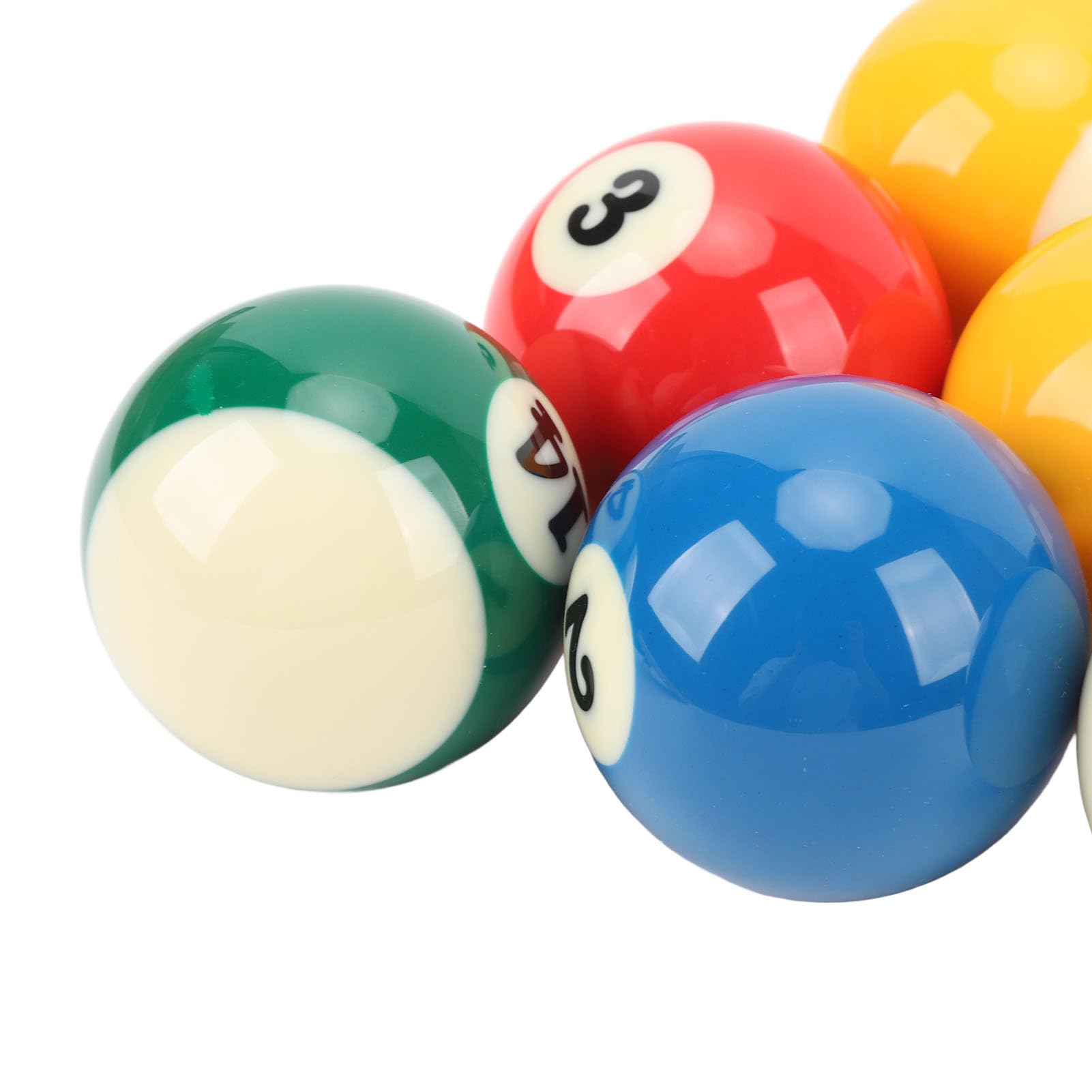 Bolas de Billar de Resina 16 Juego de Bolas Billar Americano de 57,2 mm Spots and Stripes para Competición y Ocio, Puede Dar como Regalo a Amigos y Aficionados