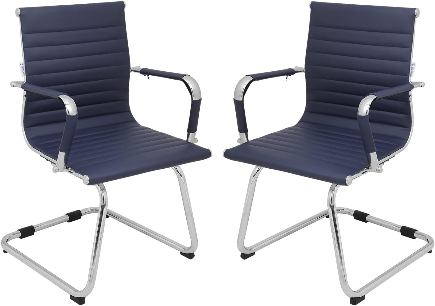 Okeysen Conference Room Chairs Set of 2, 2 Pack Modern Office Guest Chairs for Waiting Room, Reception Chairs with Mid Back & Sled Base.