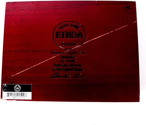 Miniatura 8 de Eiroa Salud Amor Pesetas CBT Maduro - Caja vacía de madera para cigarros (9.25 x 7 x 2.5 pulgadas)