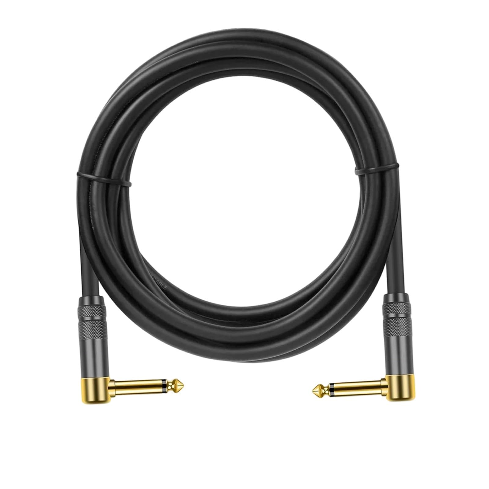 Profesjonalny Kabel Do Gitary Kabel 1/4 Cala Kątowy Męski Do Gitary Basowej Mandolina Elektryczna Professional(Pack of 2,300cm)