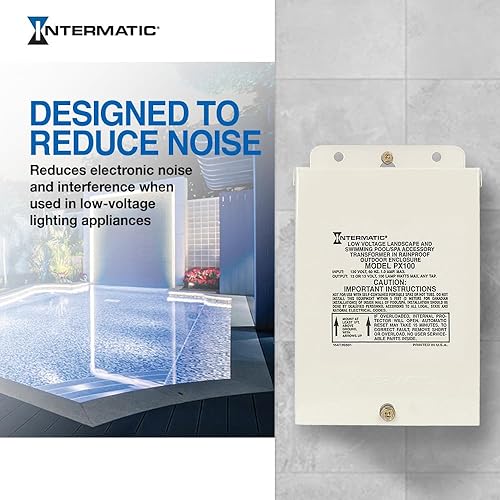 Miniatura 6 de Luz para alberca Intermatic PX100 de 100 voltios. Transformador de seguridad, color beige., 100 vatios, Beige