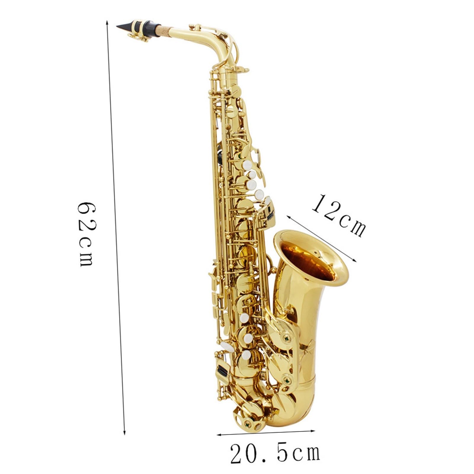 Saksofon altowy Es dur Instrument dęty blaszany