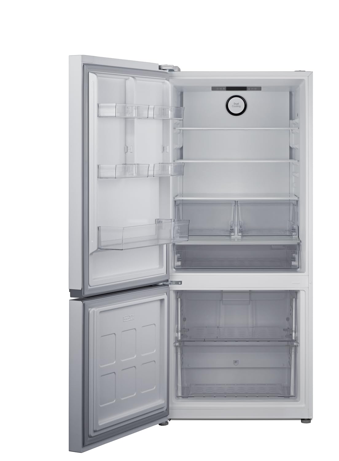 Summit 30" Refrigerator, 16.1 Cu.Ft Capacity Refrigerator-Freezer, Bottom Mount Freezer, Energy Star, White- Ffbf172wlhd (Left Handed Door Swing) on Fridge.com - View 3