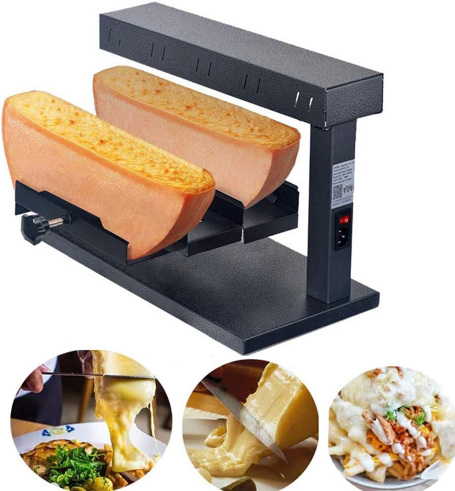 BEROZA Derretidor de queso comercial, tradicional para ruleta, eléctrica, parrilla de queso, calentador de queso de calentamiento rápido