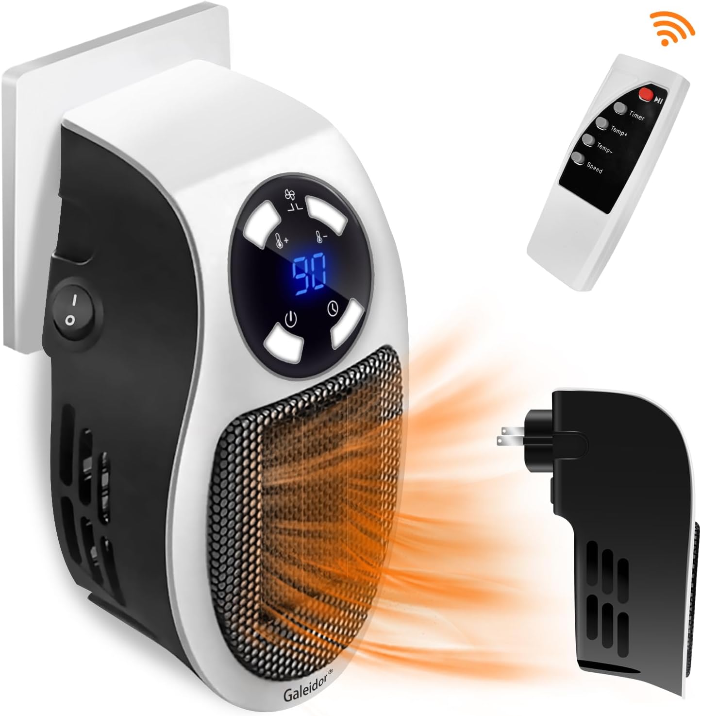 Amazon.com: Galeidor® Top Heat Plug in Heater for Indoor Use, 350W ...