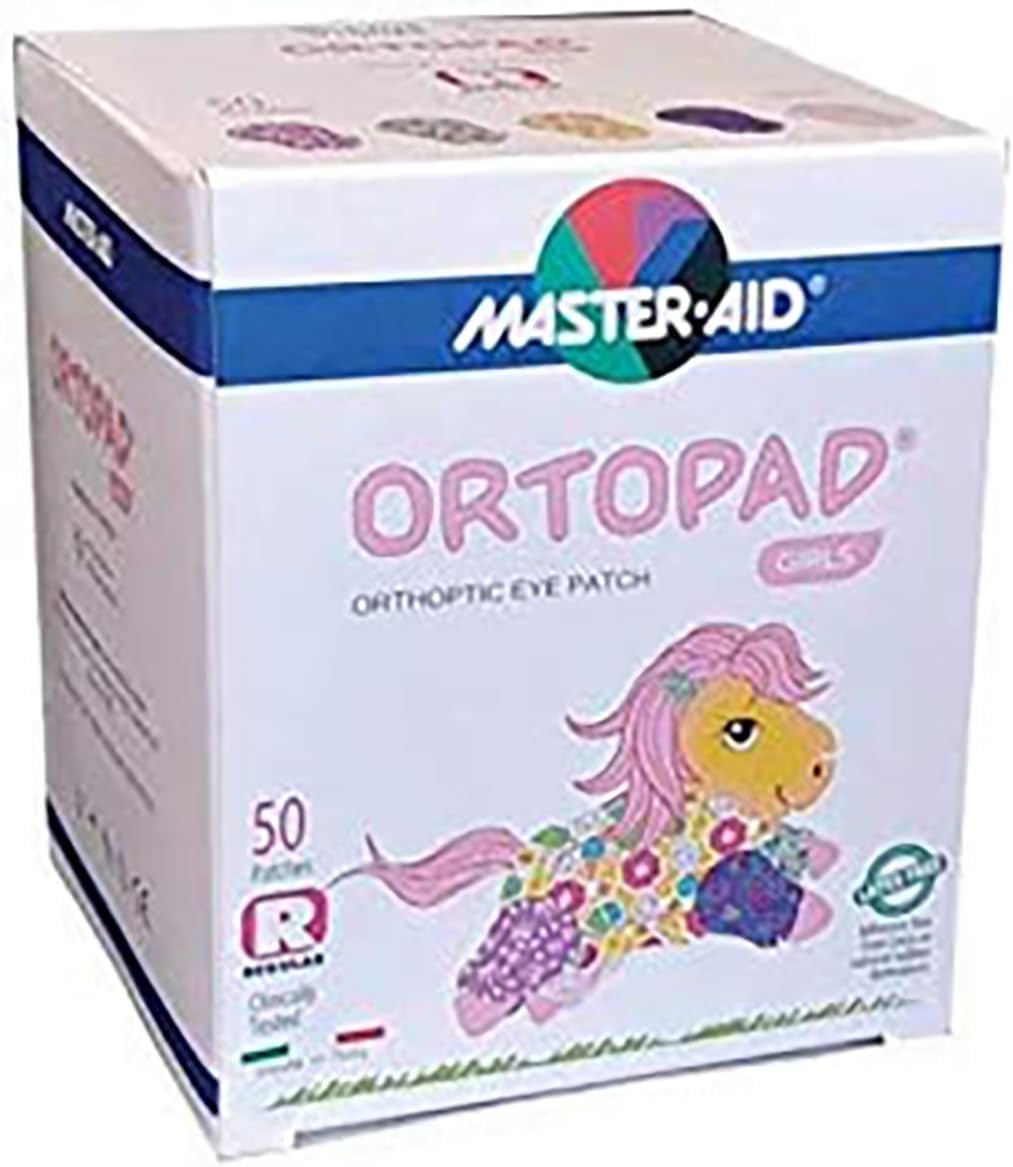 Ortopad Girls Eye Patches, 1 Pack of 50 Patches (Regular)