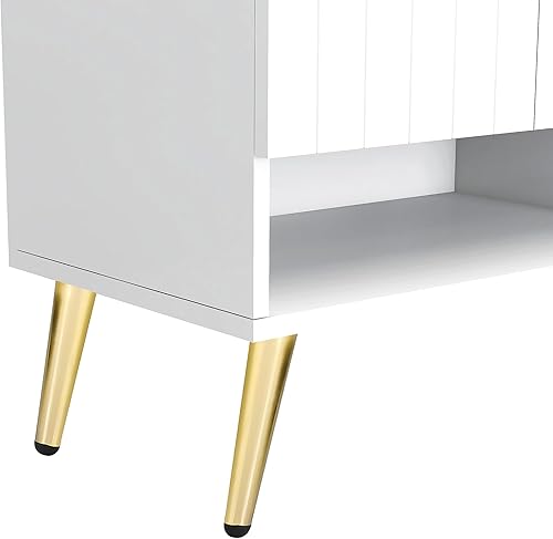 Miniatura 6 de Armario de almacenamiento de zapatos con estante de 10 niveles, organizador de zapatos moderno con mango y patas de metal dorado, zapatero de