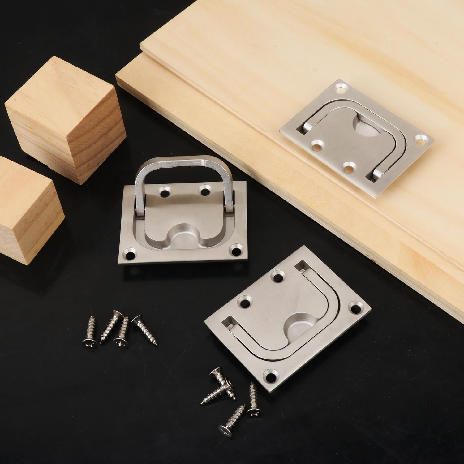 Stainless Steel Hatch Pull Handles - Flush Lift Design -4
