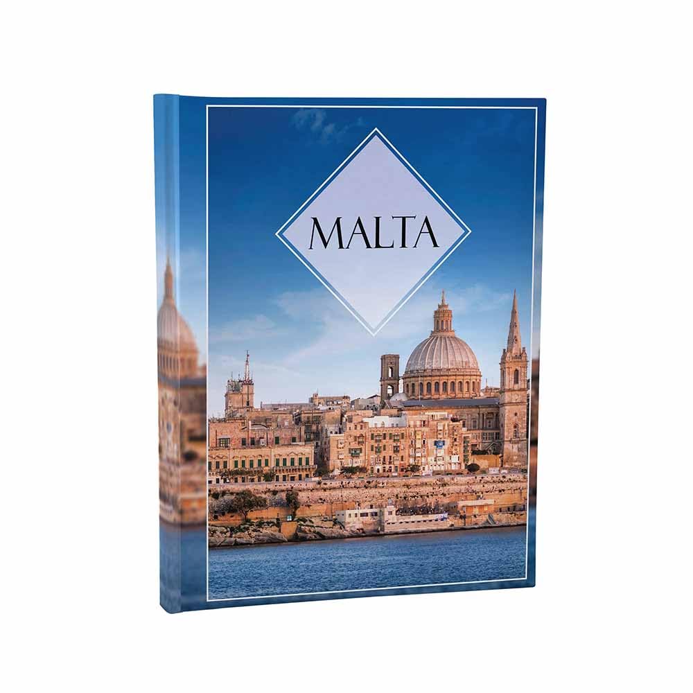 Urlaubsfotoalbum 15x21: Malta, Fototasche für Fotos, Taschen-Fotohalter für lose Blätter, Urlaub Malta, Handgemachte Fotoalbum