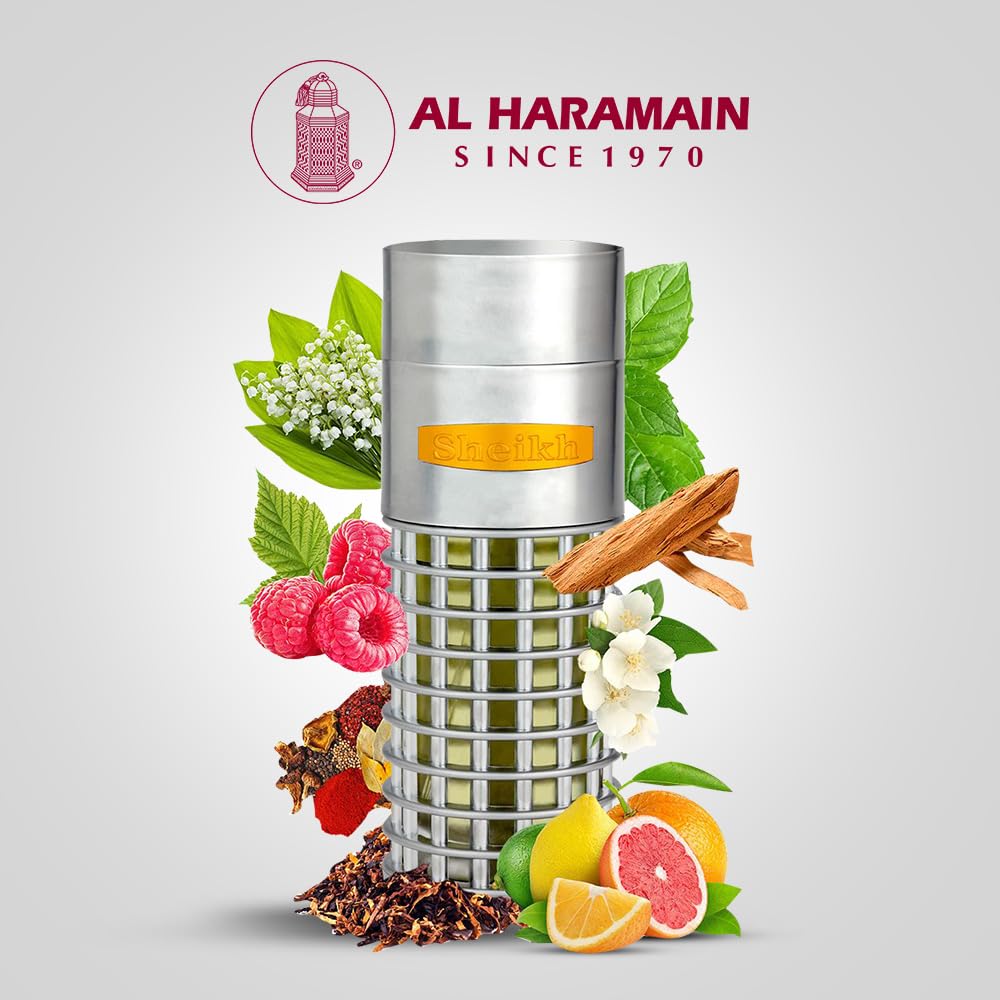Al Haramain Sheikh Eau de Parfum Spray for Unisex, 2.88 Ounce / 85 ml - Image 2