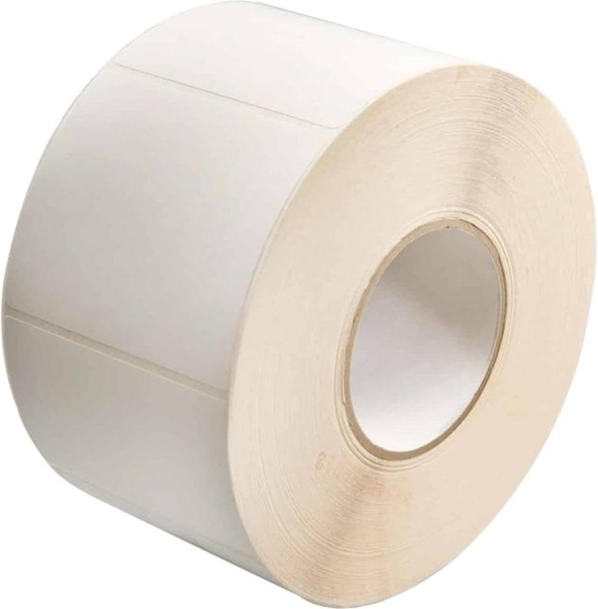 E25736 Direct Thermal Duratherm II Uncoated Label for Printing Media, Perforated, 4" W x 3" L, 3" Core, 8.38" OD
