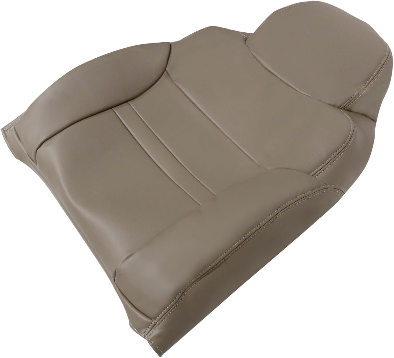 NLQR Front Driver and Passenger Side Bottom & Top Lean Back Replacement Leather Seat Covers & Armrest Covers Tan Compatible with Ford Excursion Limited XLT 2000 2001, #NH EH LH 4H