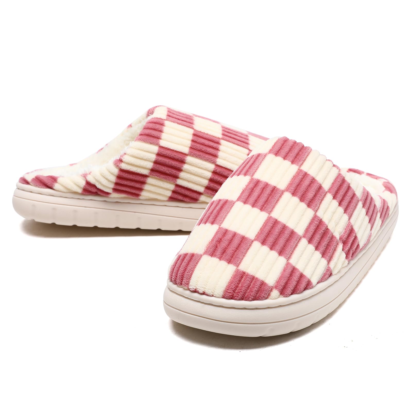 Waysoland Pantofole Donna Uomo Invernali,Ciabatte Donna Uomo Invernali Fuzzy Memory Foam Scivolare su Suola antispuggente Camera da letto Pantofole soffici Interno Esterno