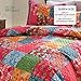TEXSTEAD Queen Quilt Set for Bed - 100% Cotton Quilts Patchwork Comforter Coverlet Bedspread Reversible 90