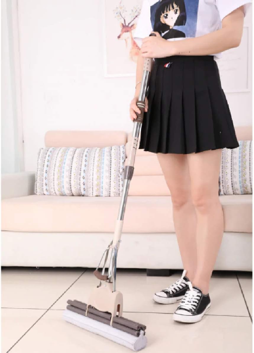 Mops PVA Mop with Super Absorbent Sponge Head for Home Floor Cleaning