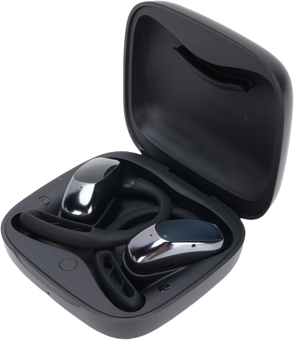 Matybobe Wireless Earbuds 144 Languages Translating Ear Hook Headphones for Global Communication (Black)