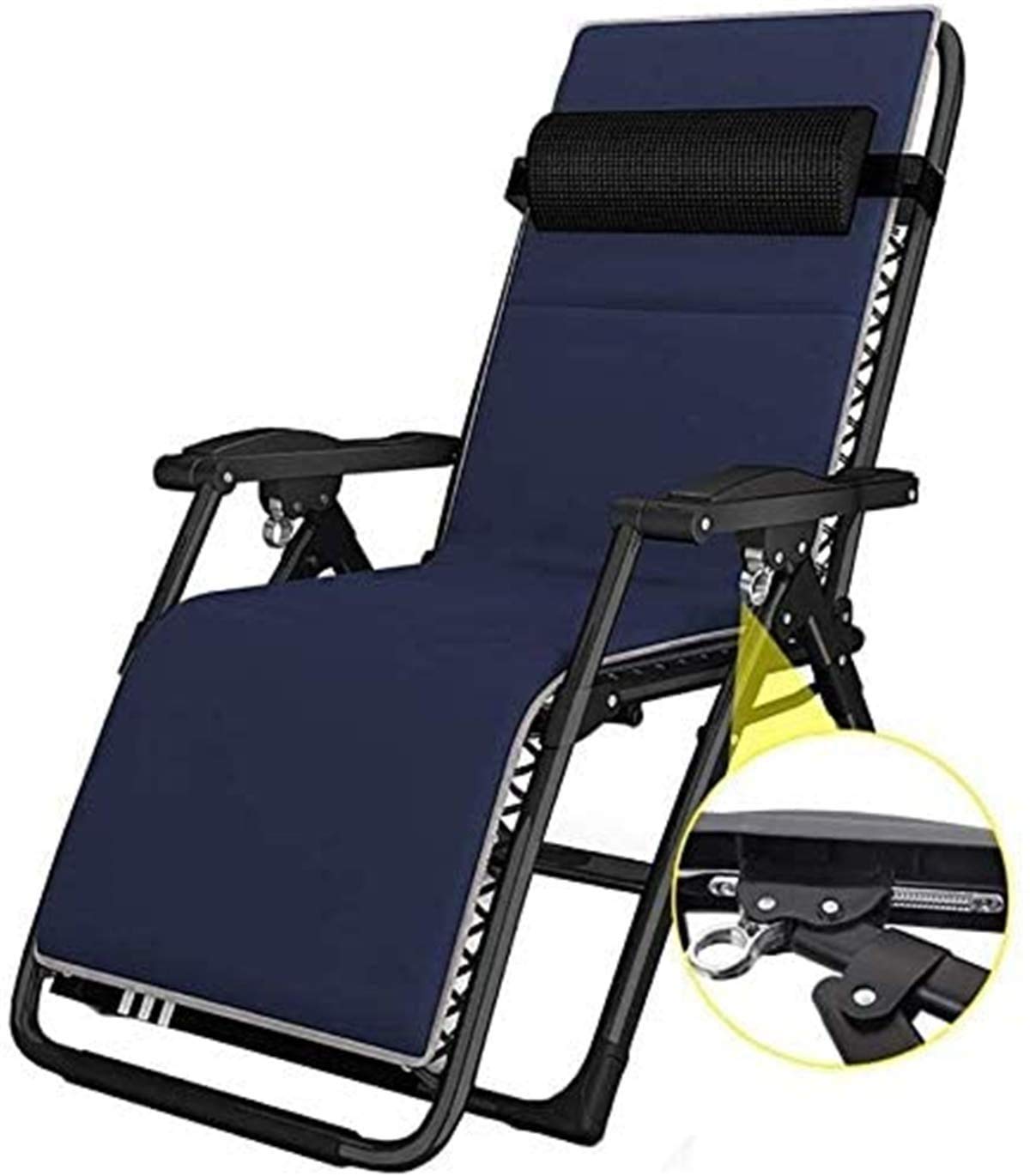 Chaise longue pliante pour camping et plage | Transat de jardin confort