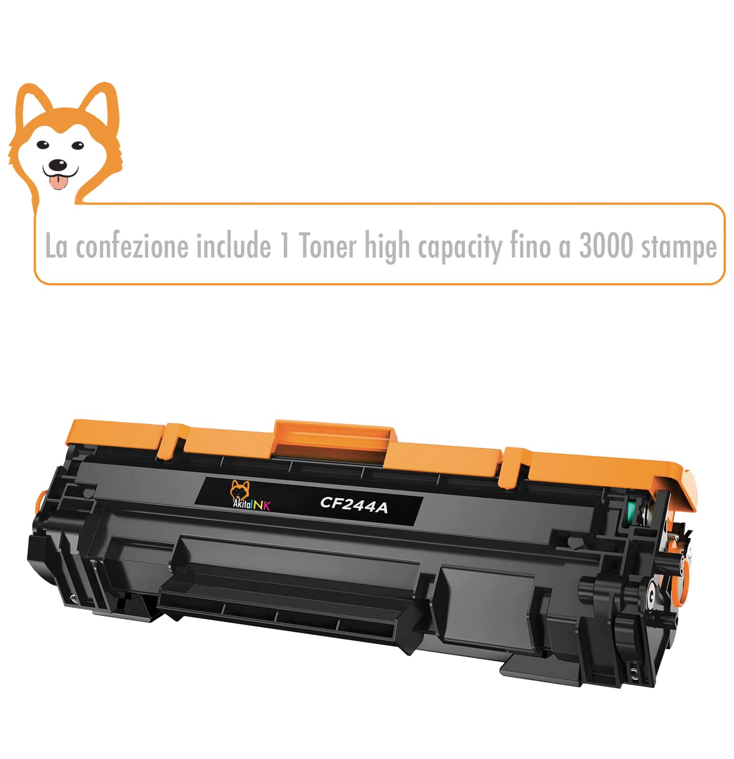 Toner Di Ricarica Per HP Pro M15, M16, M28, M29 – 80g X 2, Compatibile CF244A E CF248A, Nero - copertina