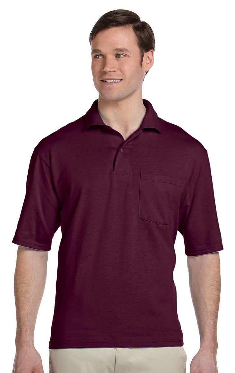 Jerzees Men's SpotShield Short Sleeve Preshrunk Polo Shirt