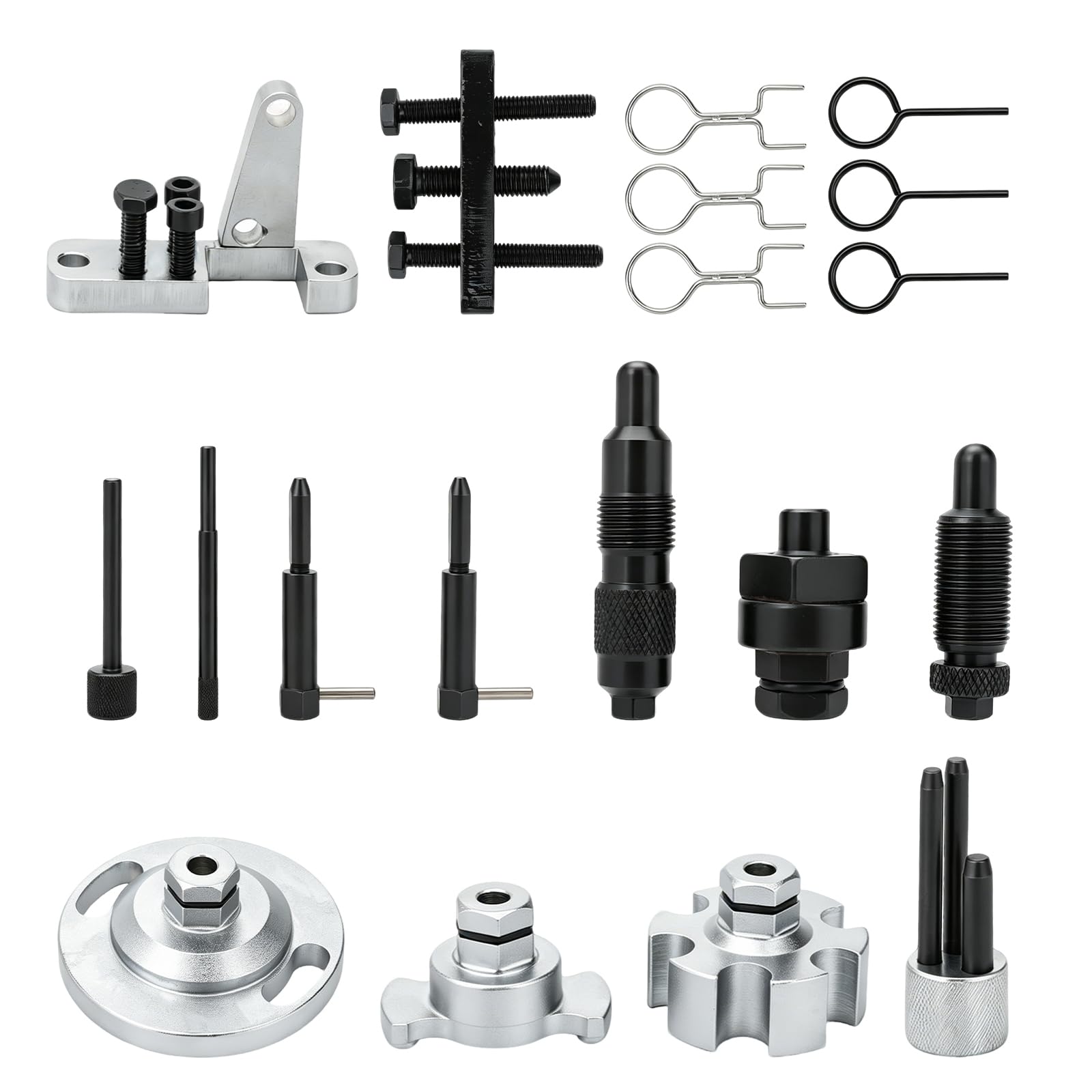 Kit Attrezzo Messa in Fase Motore Set Compatibile con Audi A4 A5 A6 A7 A8 Q5 Q7 2.7 3.0 TDi V6 4.0 4.2 TDi V8 Strumento di Regolazione del Motore