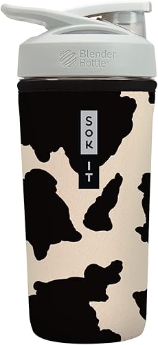 Miniatura 39 de Funda aislante de neopreno para botella mezcladora de proteínas Sok It BotlSok (Jardín inglés de picnic, se ajusta a botella mezcladora de 28 oz)