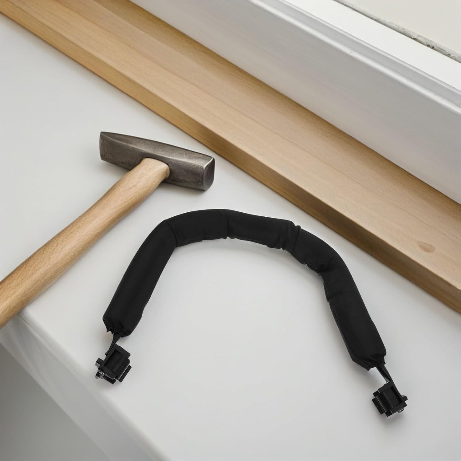 FRCOLOR Stroller Guardrail and Armrest Bar Detachable Stroller Handle Replacement with Comfortable Grip