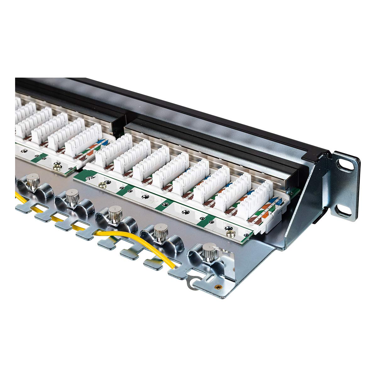 Aiten Data Patch pannello, pannello di patchwork, 1U 24 porte Cat 5e FTP armadio rack